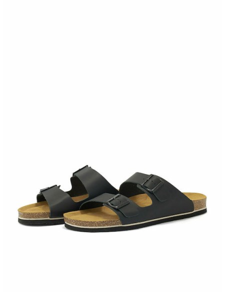 Plakton Memory Escama APURE Leather Negro Sandals - 175857-negro