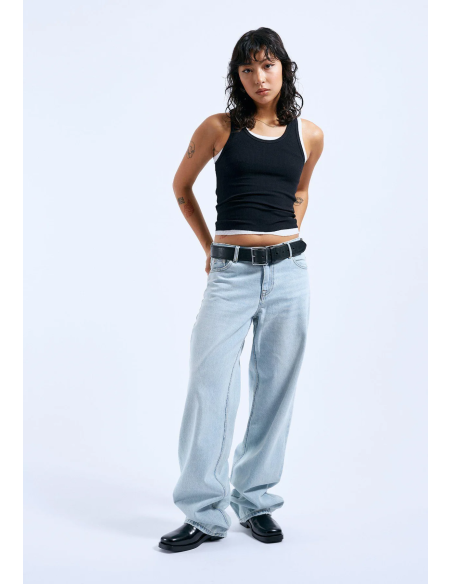 Dr Denim Pants W Canyon Pale Worn Hill Denim - 2310103