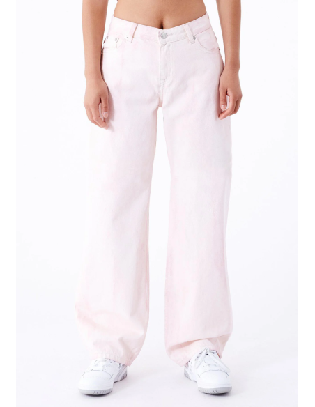 Dr Denim Pants W Marble Pink Hill Denim - 2310103