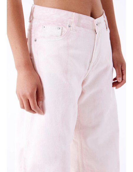 Dr Denim Pants W Marble Pink Hill Denim - 2310103