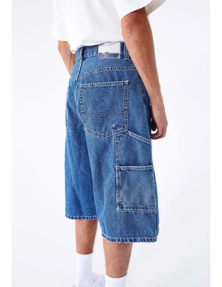 Dr Denim Shorts M Vali Worker Pebble Mid Stone Denim - 2410106