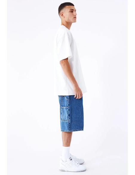 Dr Denim Shorts M Vali Worker Pebble Mid Stone Denim - 2410106
