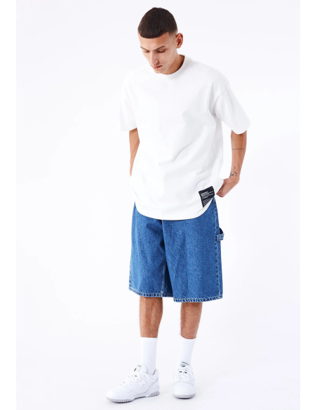 Dr Denim Shorts M Vali Worker Pebble Mid Stone Denim - 2410106