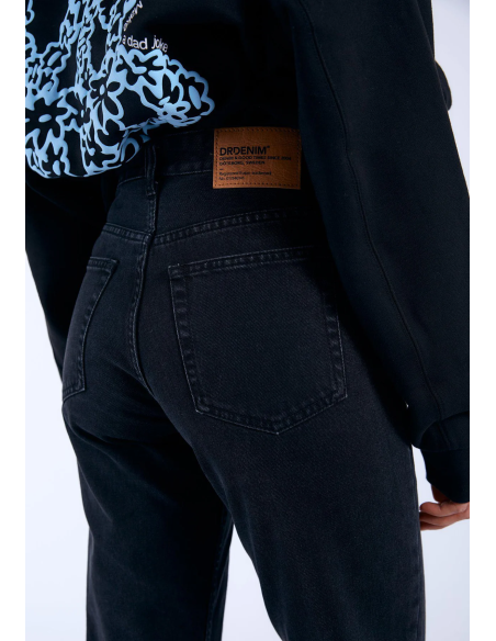 Dr Denim Γυναικείο Μαύρο Παντελόνι Arch - Black Used - 2410107