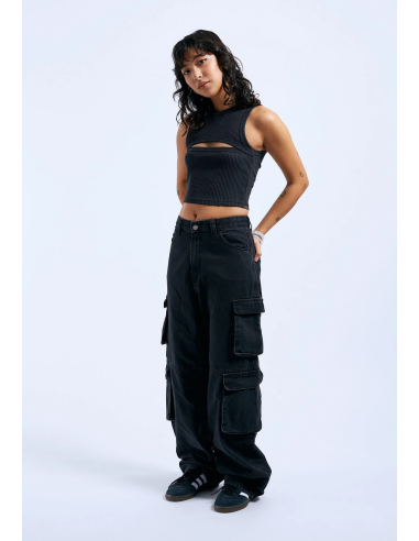 Dr. Denim Ainslee Off Black Cropped...