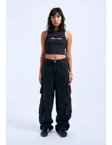 Dr. Denim Ainslee Off Black Cropped...