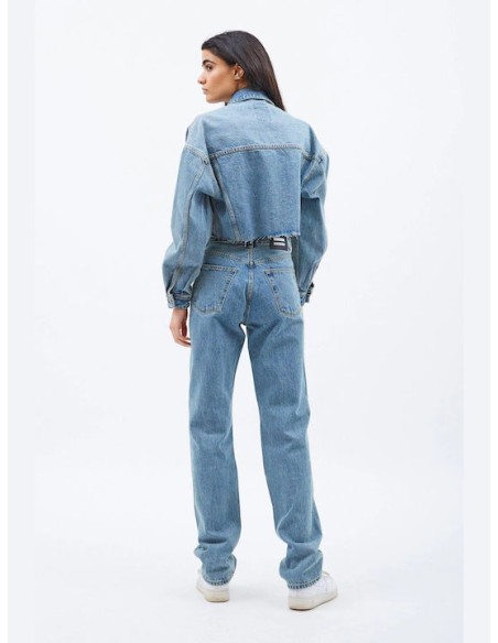 Dr Denim Γυναικείο Τζάκετ Sandi Jacket - White - 2311101