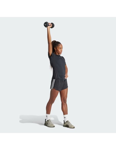 ADIDAS PACER TRAINING 3-STRIPES WOVEN HIGH-RISE SHORTS - IT7760