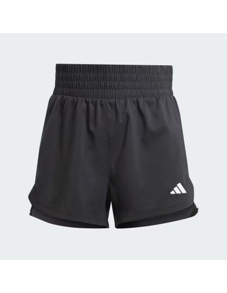 ADIDAS PACER TRAINING 3-STRIPES WOVEN HIGH-RISE SHORTS - IT7760