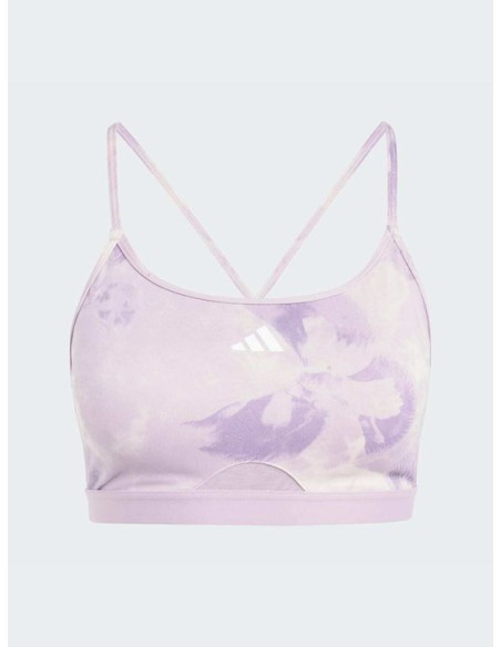 Adidas Aeroreact AER LS AOP BRA PUTMAU/PRLOFI Γυναικείο Αθλητικό Μπουστάκι Μωβ - IQ3378