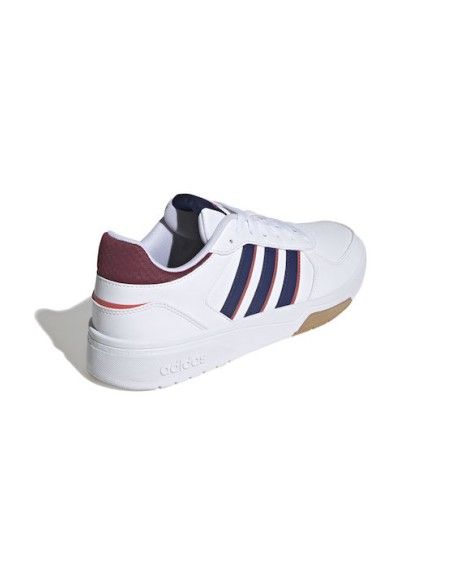 Adidas Courtbeat Ανδρικά Sneakers Λευκά με κόκκινο  - ID0507