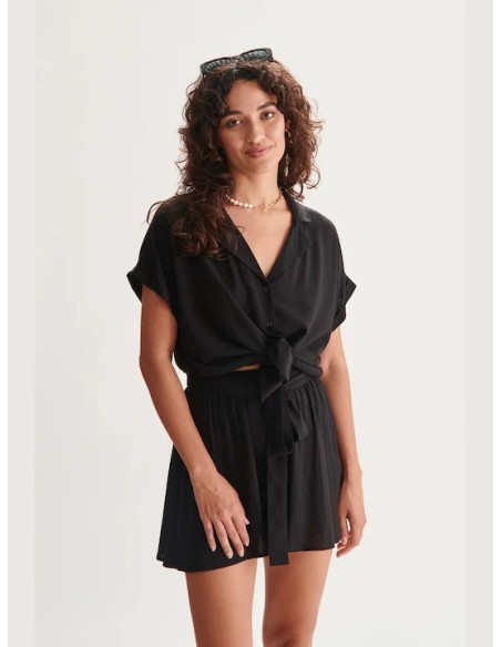 24 Colours Γυναικείο Σορτς Μαύρο - 60818b