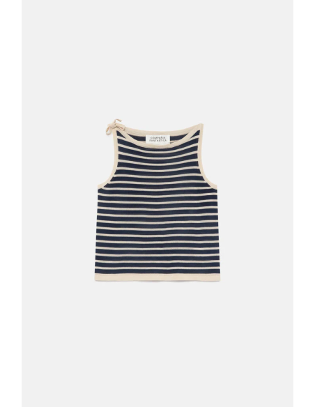 Compania Fantastica Navy Striped Top - 10350
