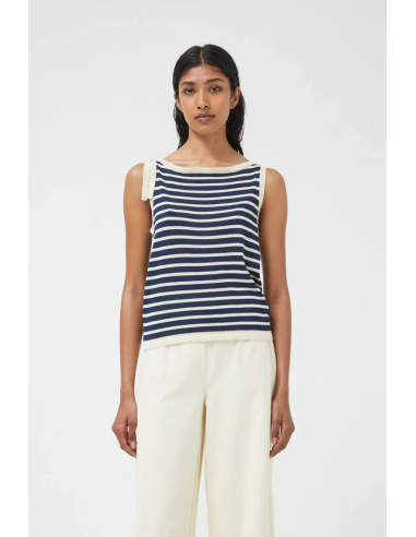 Compania Fantastica Navy Striped Top - 10350