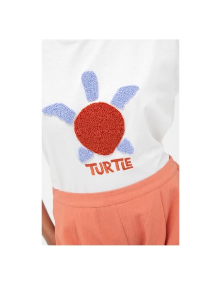 Compania Fantastica Γυναικεία Μπλούζα Αμάνικη Λευκή  Turtle - 42110