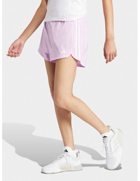 Adidas Pacer Training 3-stripes Γυναικείο Αθλητικό Σορτς Ροζ - IS1665