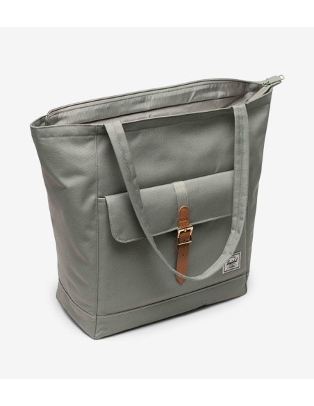 HERSCHEL RETREAT TOTE SEAGRASS/WHITE STITCH- 11401-06110