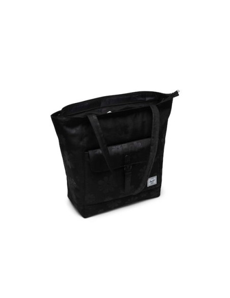 HERSCHEL RETREAT TOTE BLACK FLORAL SUN - 11401-06088