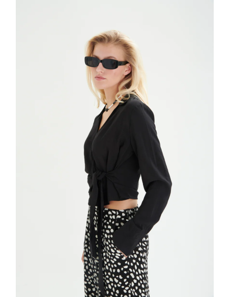 24COLOURS Black And White Long Pants- 60832a