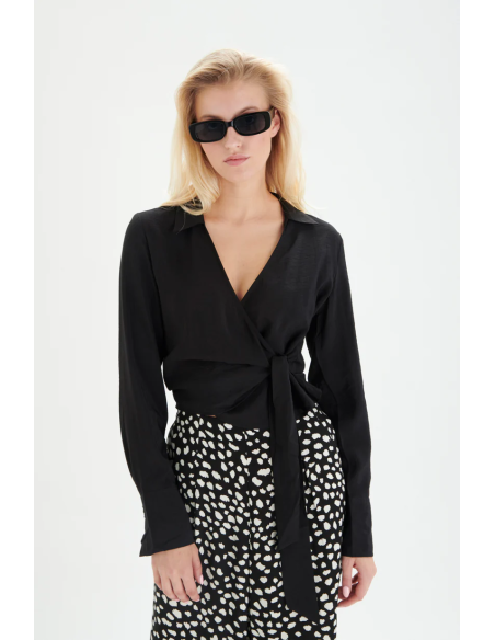 24COLOURS Black And White Long Pants- 60832a