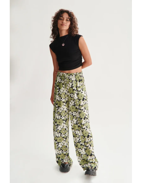 24 COLOURS Pants Floral Cotton - 60724