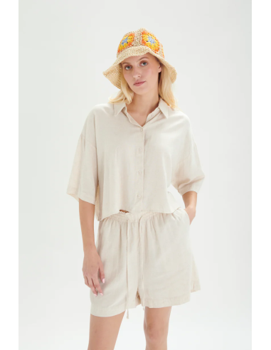 24COLOURS  Shorts in beige - 60819a 24COLOURS  Shorts in beige - 60819a