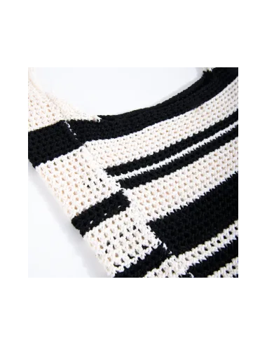 24 COLOURS Crochet Bag Black/White -... 24 COLOURS Crochet Bag Black/White -...