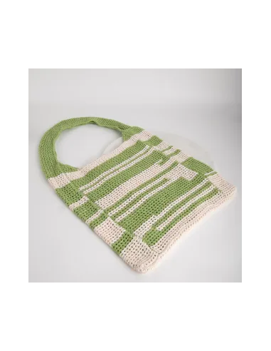 24COLOURS Crochet Bag  Green/White -... 24COLOURS Crochet Bag  Green/White -...