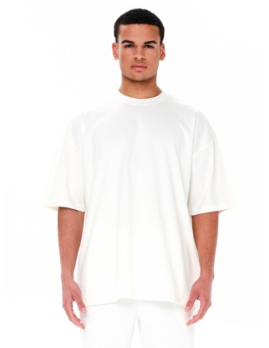 EMERSON ΜΟΝΟΧΡΩΜΟ ΑΝΔΡΙΚΟ ΚΟΝΤΟΜΑΝΙΚΟ OVERSIZED T-SHIRT - 241.EM33.100-offwhite