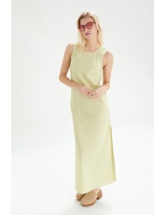 24COLOURS Φόρεμα Lime- 21136a