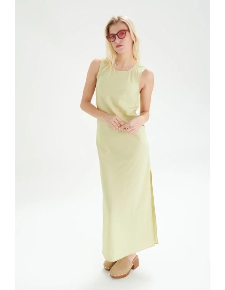 24COLOURS Φόρεμα Lime- 21136a