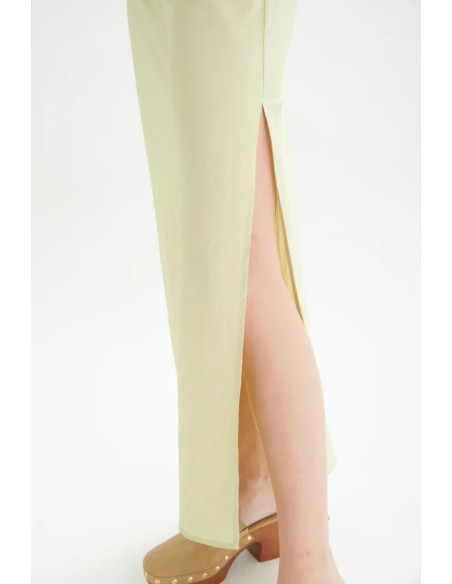 24COLOURS Φόρεμα Lime- 21136a