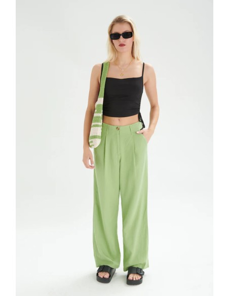 24COLOURS Green Pants - 60834b