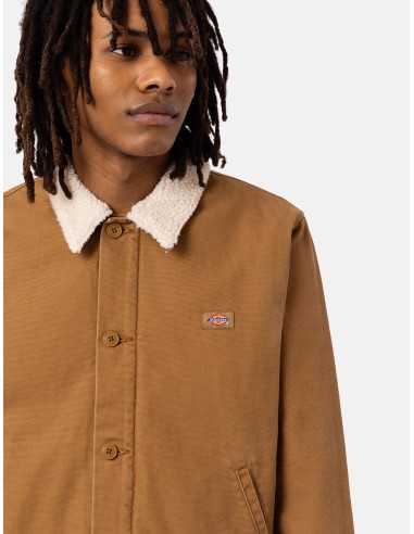 DICKIES DUCK CANVAS DECK JACKET STONE WASHED BROWN DUCK-