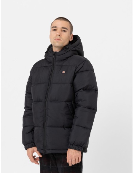 Dickies Puffer Jacket M Waldenburg Hooded - DK0A4YEYBLK1