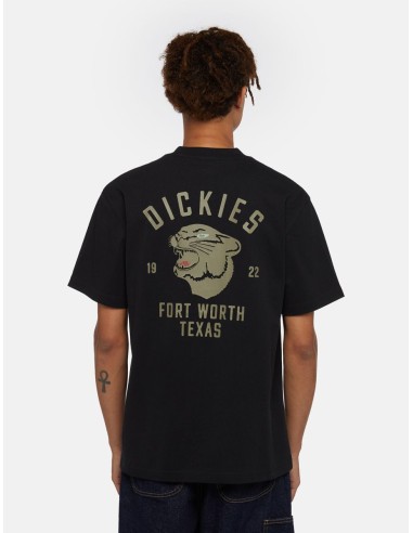 dickies  DICKIES PANTHER TEE SS BLACK- DK0A4Z4IBLK1