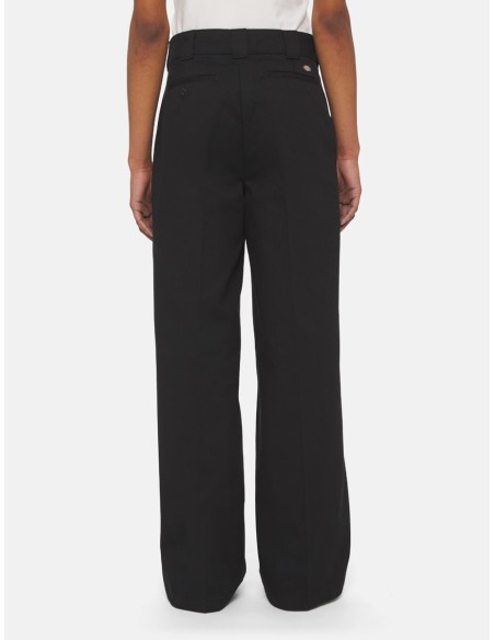 DICKIES PANTS W WIDE LEG BLACK -DK0A4YSEBLK1