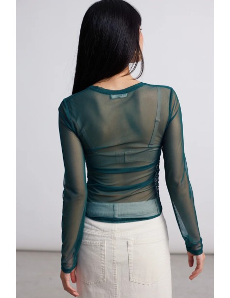 24colours blouse green - 12247b