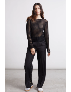24colours blouse black -12253