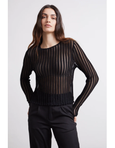 24colours blouse black -12253 2