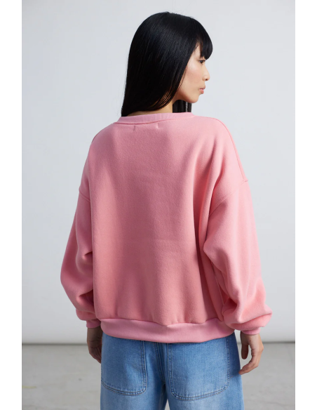 24COLOURS Swwatshirt Pink- 50800a