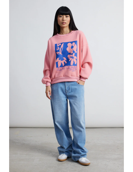 24COLOURS Swwatshirt Pink- 50800a