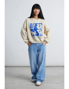 24colours Sweatshirt White-...