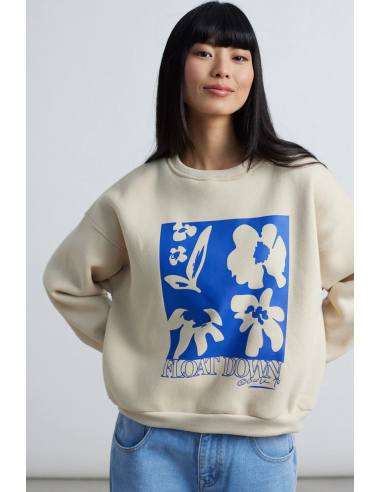 24colours Sweatshirt White- 50800b