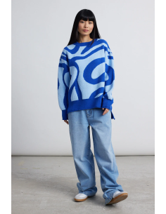 24colours Pullover blue...