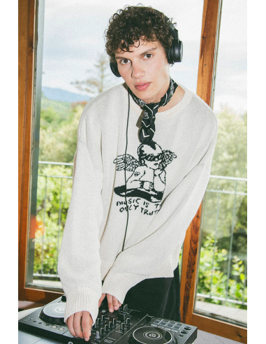 Angel Punk Ivory Sweater- AP006-01-1910