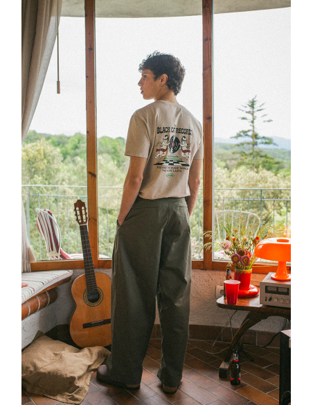 Washed The Black Cat Angels Bone T-shirt- AP062-01-G002