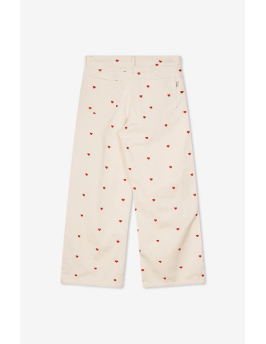 Relaxed Multiheart Ivory Pants...