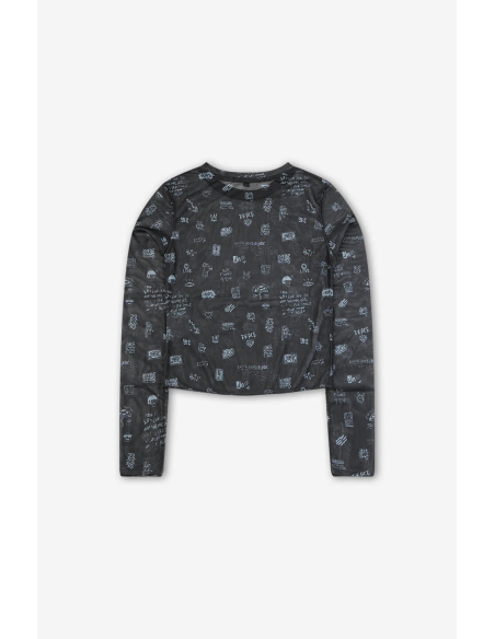 Urban Black Tulle T-shirt - AP035-01-M002