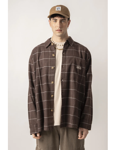 MILTON CHECKED SHIRT BROWN - AP004-01-1900